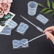 GORGECRAFT 5 PCS 3D Nail Art Mold Nails Art Carving Mold Acrylic Molds with Plastic Droppers and Measure Cup for Nail DIY Decoration Maincure Tool DIY-GF0002-07-2