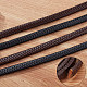 Плоский плетеный кожаный шнур WL-WH0003-09A-5