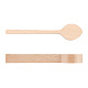 Gorgecraft cuchara para tallar madera haya en blanco juego de artesanía de madera sin terminar para tallar forma de cuchara adecuado para principiantes talladores de madera (2 pieza) AJEW-GF0001-38-3