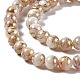 Brins de perles de coquille d'eau douce naturelles de style drawbench SHEL-F003-10B-4