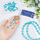 SUNNYCLUE 1 Box 100Pcs Cross Beads Bulk Blue Synthetic Turquoise Stone Cross Bead Charms Mini Small Pocket Crosses Tiny Easter Holiday Crucifix Beads for Jewelry Making Beading Kits Craft Supplies TURQ-SC0001-22-3