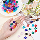 SUNNYCLUE 100Pcs 10 Colors Glass European Beads GPDL-SC0001-03-3