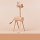 DIY изделия из дерева 3d жираф животное щепа ветка дерева материал пакет DIY-C024-01-1
