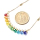 Shell Pearl & Faceted Glass Beads Pendant Necklace for Teen Girl Women X1-NJEW-TA00012-5