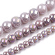 Chapelets de perles en verre opaque électrolytique GLAA-T032-P6mm-AB07-4