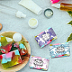 PandaHall 90pcs Flower Soap Tape Labels DIY-PH0005-27-4