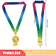 Chgcraft 12 Stück 2 Stile Polyester-Medaillenbänder Auszeichnungshalsbänder Medaillenbänder mit Legierungsverschlüssen für Wettbewerbe AJEW-FG0002-74-2
