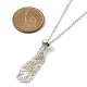 304 Stainless Steel Macrame Pouch Empty Stone Holder for Pendant Necklaces Making NJEW-JN04382-4