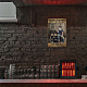 Globleland motocicleta vintage metal estaño cartel placa cartel retro no dejes de montar metal pared decorativa estaño signos 8 × 12 pulgadas para el hogar cocina bar cafetería club huerto decoración AJEW-WH0189-046-7