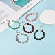 Bracelet de perles de coeur de pierres précieuses pour les femmes BJEW-JB08697-2