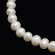Fili di perle di perle d'acqua dolce coltivate naturali X-PEAR-L001-E-13-2
