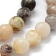 Natürliche Bambus-Blatt-Achat Perlen Stränge G-G763-03-6mm-3