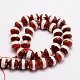 Brins de perles dzi à motif rayé de style tibétain teint G-E324B-8mm-02-2