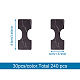 240本8色紙ネックレスディスプレイカード  大理石模様の長方形  ミックスカラー  8.8x4cm  30個/カラー CDIS-TA0001-14-5