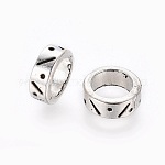 Lot De 1000 Perles D'entretoise (spacers) En Métal Argenté Style Tibétain - Modèle R716, Carré ~4x3mm
