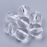 Transparent Acrylic Beads, Round, Clear, 19.5x19.5mm, Hole: 3.1mm, about 108pcs/500g