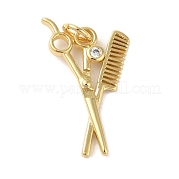 Подвески из латуни и кубического циркония KK-L216-062G