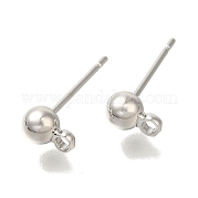 Серьга-гвоздик из латуни KK-C081-07P