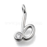 Латунные микро проложить кубического циркония подвески KK-B132-12P-B