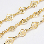 Handmade Brass Chains KK-S335-06G