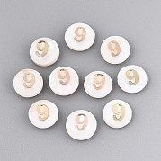 Бусины из натуральных пресноводных ракушек SHEL-N003-20-09