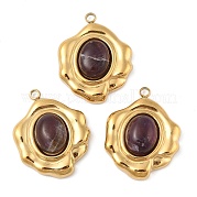 Подвески из натурального аметиста  STAS-P380-15G-01