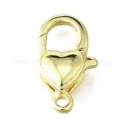 Сердце латуни омаров коготь застежками KK-V007-20G