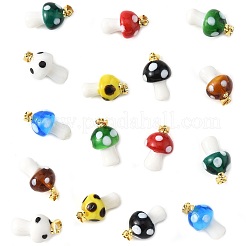 16pcs 8 Farben handgemachte Bunte Malerei-Anhänger&nbsp;LAMP-FS0001-46
