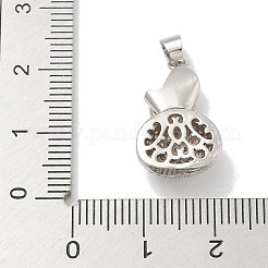 Gestell Messing micro ebnen Zirkonia Anhänger&nbsp;KK-L224-054P