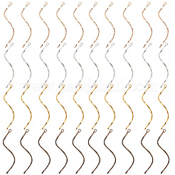 40pcs 4 Farben Messinganhänger&nbsp;FIND-SC0016-16
