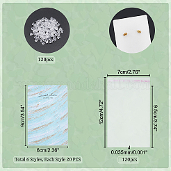 120 Stück 6 Stile Papier-Displaykarten&nbsp;CDIS-PH0001-53