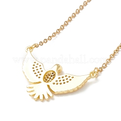 Collana con ciondolo a forma di aquila in zirconi chiari&nbsp;NJEW-O125-16G