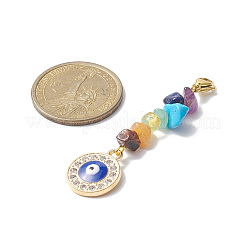 Chakra gemas chip mal de ojo colgante decoraciones&nbsp;HJEW-JM01005