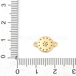 Messing-Mikropavé-Anhänger mit klaren Zirkonia-Sonnenverbindern&nbsp;KK-P302-12G