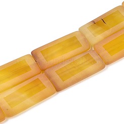 Gefärbte natürliche gelbe Achatperlenstränge&nbsp;G-T144-25A
