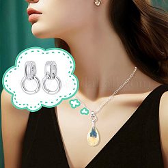 2 pz 925 ganci per tubi in argento sterling&nbsp;STER-NB0001-26