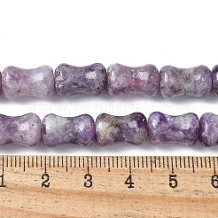 Natürliche Lepidolith / lila Glimmer Steinperlen Stränge&nbsp;G-M445-B02-01