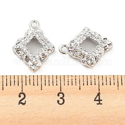 Colgante micropavé cubic zirconia de latón&nbsp;KK-E090-16P