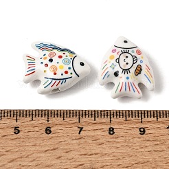 Perles de porcelaine à la main imprimés&nbsp;PR-CBAB8C6-02
