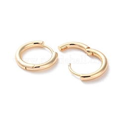Orecchini di cerchio in ottone placcatura rack&nbsp;EJEW-S241-12G
