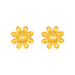 Eleganti orecchini a bottone a forma di fiore in acciaio inossidabile 304 per l'uso quotidiano da parte delle donne&nbsp;LE2664
