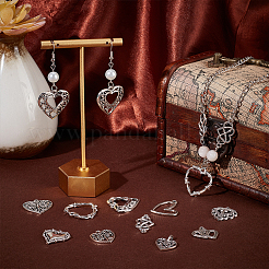 60 pièces 10 styles pendentifs en alliage de style tibétain&nbsp;FIND-UN0015-56