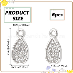 6 rhodinierter Anhänger aus Sterlingsilber&nbsp;STER-PH0003-36