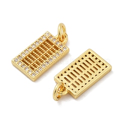 Colgante micropavé cubic zirconia de latón&nbsp;KK-U073-07G