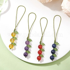 4 colgante de piedra mixta para decoración de accesorios móviles.&nbsp;HJEW-TA00421