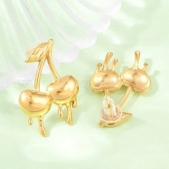 Melting Styles Ohrstecker aus Edelstahl 304 für Damen&nbsp;EJEW-F415-02G-01