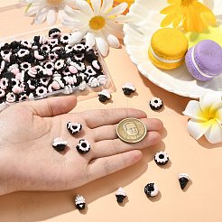 90 pièces 9 styles de cabochons en résine&nbsp;RESI-CJ0004-26