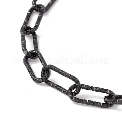 Collier chaîne en acier inoxydable 304 texturé pour femme&nbsp;NJEW-P263-02EB