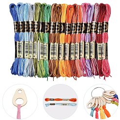 18 Strang 6-lagiges Polyester-Stickgarn&nbsp;OCOR-CY0002-76