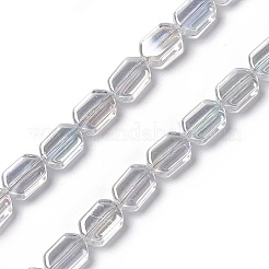 Chapelets de perles en verre électroplaqué&nbsp;EGLA-L042-AB01